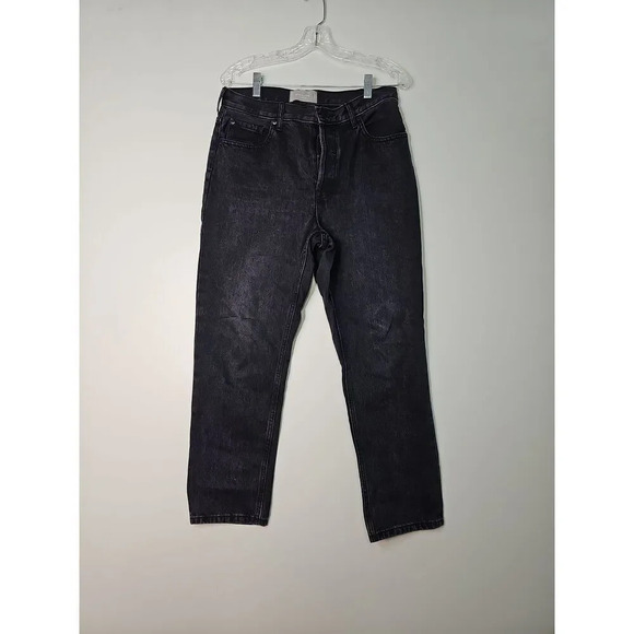 Everlane The Cheeky Jean Black High Rise Cropped Straight Leg Size 29 - Picture 2 of 10